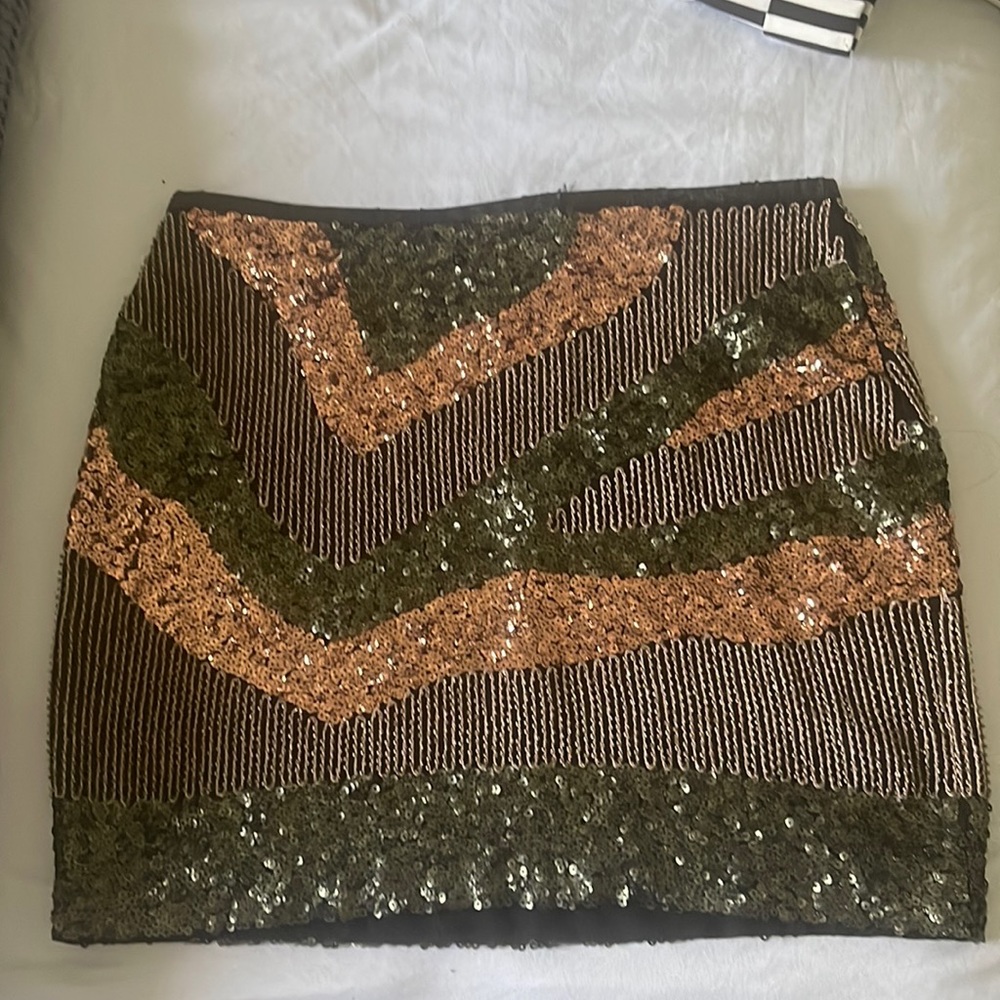 Hm mini sequin skirt